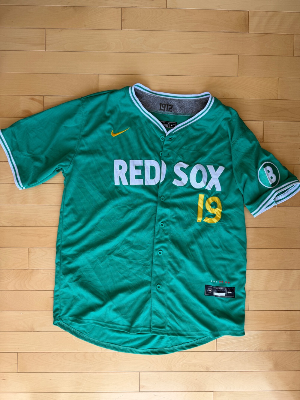 #19 Nike Roman Anthony City Connect Boston Red Sox Green Monster Jersey Sz XL
